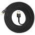 Фото #1 товара Wytrzymały nylonowy kabel przewód USB Iphone Lightning QC3.0 2A 3M czarno-złoty
