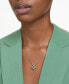 ფოტო #5 პროდუქტის Gold-Tone Color Crystal Clover Pendant Necklace, 15" + 2-3/4" extender