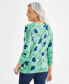 Фото #3 товара Women's Printed Button-Up Cardigan Sweater, Created for Macy's
