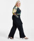 Фото #3 товара Trendy Plus Size Belted Cargo Pants, Created for Macy's