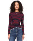 ფოტო #1 პროდუქტის Women's Brenton Striped Long-Sleeve Top