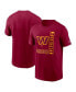 Фото #1 товара Men's Burgundy Washington Commanders Lockup Essential T-shirt