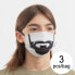 Фото #1 товара Гигиеническая маска многоразового использования Beard Luanvi Размер М Пакет из 3 единиц