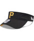 Фото #1 товара Men's Black Pittsburgh Pirates Gameday Team Adjustable Visor