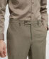 Men's Stretch Fabric Slim-Fit Suit Pants