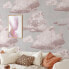 Tapete Wolken in Pink