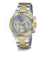 ფოტო #5 პროდუქტის Men's Analog Two-Tone 100% Steel Watch 44mm