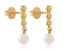Delicate gold earrings with pearls 14/467.791/17P
