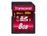 Transcend SD Card SDXC/SDHC Class 10 UHS-I 600x 8GB - 8 GB - SDHC - Class 10 - MLC - 90 MB/s - Class 1 (U1)