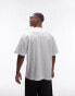 Topman extreme oversized fit t-shirt with Etre Paris print in white