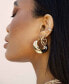 Beaded Crystal Hoop Earrings