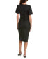 Фото #2 товара Max Mara Pesaro Wool-Blend Sheath Dress Women's Black 4