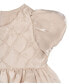 Baby Girl Shimmer Organza Social Dress Бежевый, 6-9 месяцев - фото #3