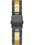 Guess Damen Armbanduhr Gilded 40 mm Brokatmuster auf Armband und Zifferblatt Armband Edelstahl GW0303L1