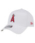 Men's White Los Angeles Angels TC A-Frame 9FORTY Adjustable Hat