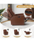 Фото #10 товара Lidia Modern Genuine Leather Power Recliner with Nailhead Trims