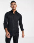 Фото #1 товара Jack & Jones Premium super slim fit stretch smart shirt in black