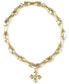 ფოტო #1 პროდუქტის Gold-Tone Floret Charm Beaded Stretch Bracelet