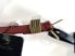 Levi's Leather Women’s Belt Size M Red with Gold Decorative Metal New