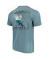 Фото #4 товара Men's Blue Auburn Tigers State Scenery Comfort Colors T-shirt