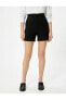 Фото #3 товара Шорты женские Koton Mini Высокая талия с деталями на карманах и молнией