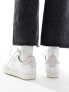 Фото #5 товара AllSaints Thelma leather trainers in white