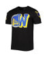 Фото #3 товара Men's Black Golden State Warriors Mash Up Capsule T-shirt