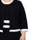 ფოტო #5 პროდუქტის Plus Size Elbow Sleeve Colorblocked Dress, 2 Piece Set