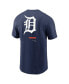 Фото #2 товара Men's Navy Detroit Tigers Over the Shoulder T-shirt