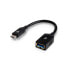 Фото #1 товара V7 Black USB Cable USB 3.0 A Female to USB-C Male 0.3m 1ft - 0.1 m - USB C - USB A - USB 3.2 Gen 1 (3.1 Gen 1) - Male/Female - Black
