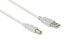 Фото #2 товара Good Connections 2510-05 - 0.5 m - USB A - USB B - USB 2.0 - Male/Male - White