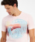 Фото #3 товара Men's Wave Regular-Fit Graphic T-Shirt, Created for Macy's