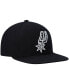 Бейсболка Mitchell & Ness мужская черного цвета San Antonio Spurs Ground 2.0 Snapback Hat Черный - фото #4