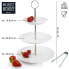 Фото #18 товара Столовая посуда Moritz & Moritz Etagere Moments 3 уровня с щипцами