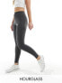 Фото #1 товара ASOS 4505 Hourglass Icon running tie waist gym legging with phone pocket in dark charcoal