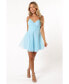 Women's Kienna Tulle Mini Dress Синий, Large - фото #1