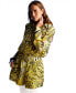 ფოტო #1 პროდუქტის Women's Draped Printed Shirt