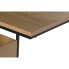 Фото #3 товара Вспомогательный стол DKD Home Decor 55 x 35 x 55 cm Натуральный Чёрный Металл Деревянный MDF