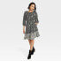 Фото #1 товара Women's Long Sleeve A-Line Dress - Knox Rose Black Floral XS