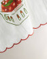 Cherry print tea towel