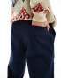 Фото #4 товара Another Influence linen mix tapered trousers in navy