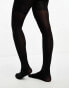 Фото #2 товара ASOS DESIGN 40 denier tights with bum tum thigh support in black