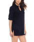 Crushed Cotton Cover-Up Shirt