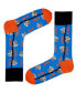 ფოტო #1 პროდუქტის Men's Koala Novelty Colorful Unisex Crew Socks with Seamless Toe Design, Pack of 1