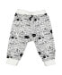 ფოტო #2 პროდუქტის Baby Boys Hello Languages Printed Joggers