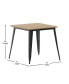 Фото #9 товара Dryden Indoor/Outdoor Dining Table, 31.5" Square All Weather Poly Resin Top With Steel Base