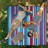 Фото #2 товара Picknickdecke 200x200cm blau gestreift