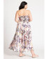 Фото #2 товара Платье-сарафан для пляжа ELOQUII plus Size без бретелек