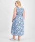 Фото #2 товара Plus Size Smocked-Bodice Floral-Print Dress