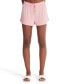 Women's Sueded Jersey Dolphin Hem Relaxed Fit Shorts